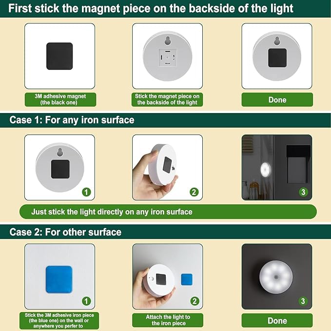 LED Cabinet Light Intelligent Body Motion Sensor Activated Night Light